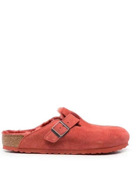 Birkenstock слиперы Boston Shearling, красный