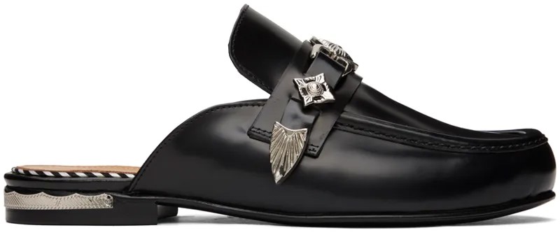 Эксклюзивные черные классические туфли без задника SSENSE Toga Pulla