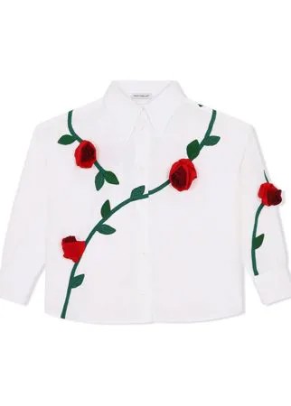 Dolce & Gabbana Kids рубашка с вышивкой