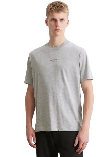 Футболка Marc O'Polo DENIM с принтом логотипа, цвет Stone Melange