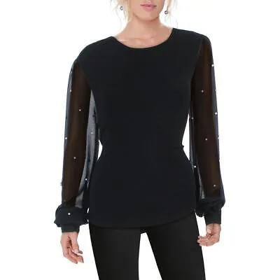 Женская черная вязаная рубашка с длинными рукавами Generation Love, блузка, топ XS BHFO 0220