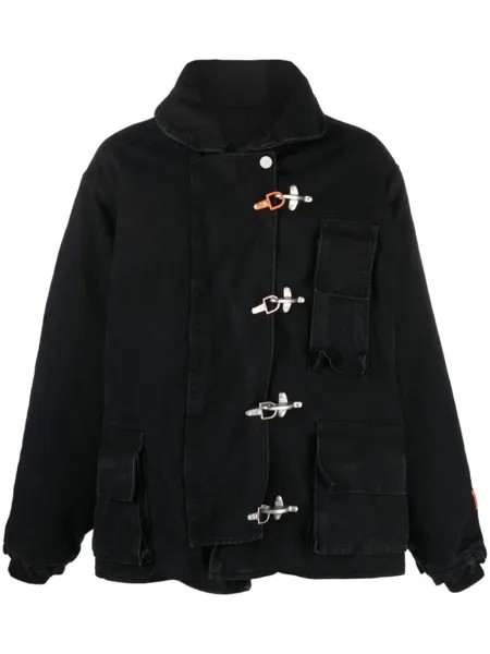 Heron Preston куртка с застежками тогл, черный