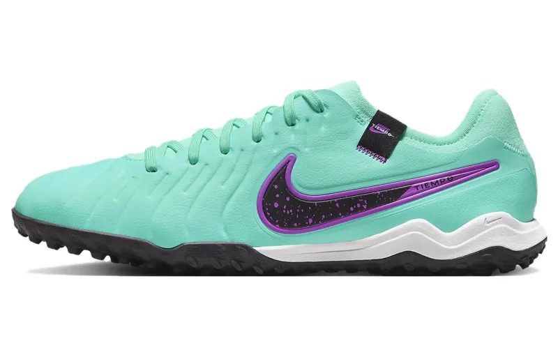 Nike Tiempo Legend 10 Футбольные бутсы Мужчины, Фиолетовый/Зеленый