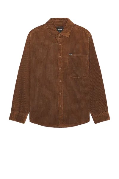 Рубашка Brixton Porter Overshirt, цвет Bison