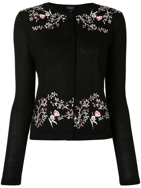 Giambattista Valli кардиган с цветочной вышивкой