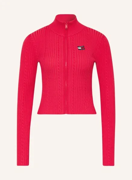 Кардиган TOMMY JEANS, розовый