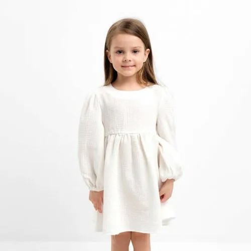 Платье Kaftan, размер 80/86, белый