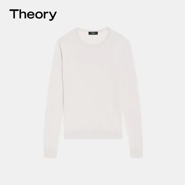 Пуловер женский Theory с круглым вырезом, черный