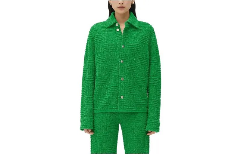 Рубашка женская зеленая Bottega Veneta