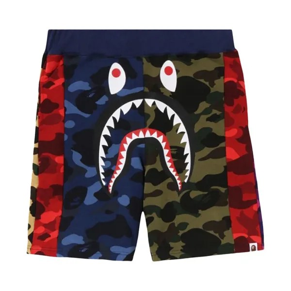 Шорты BAPE Mix Camo Crazy Sweat Shorts, разноцветный
