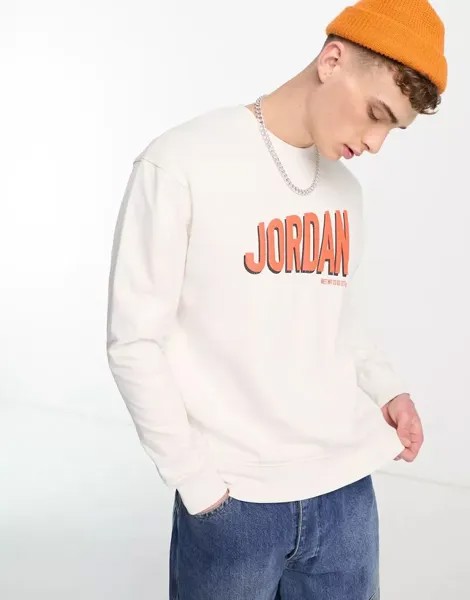 Белая толстовка с логотипом Jordan