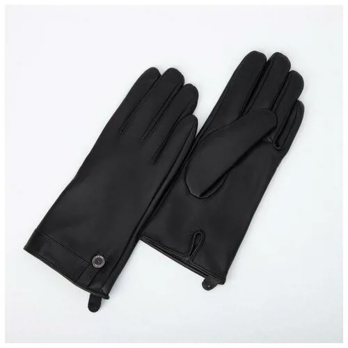 Перчатки RusExpress демисезонные, подкладка, размер 24 см × 1 см × 10 см, черный