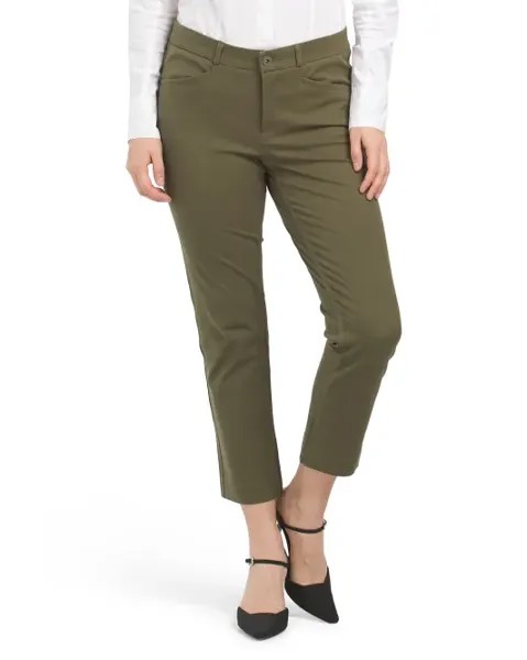 Укороченные брюки для карьеры Banana Republic, оливковый