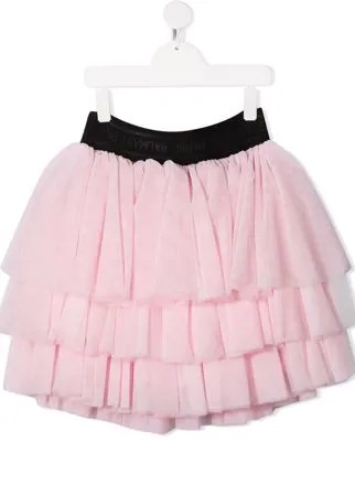 Balmain Kids мини-юбка с оборками