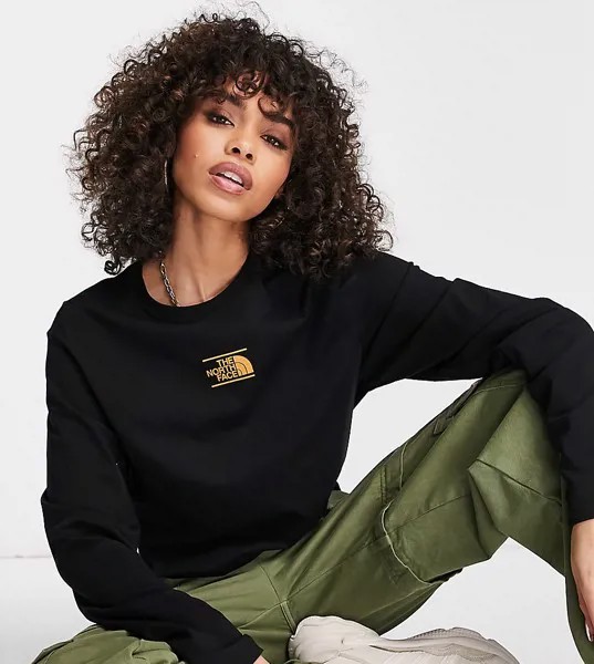 Черный лонгслив The North Face Center Dome – эксклюзивно для ASOS