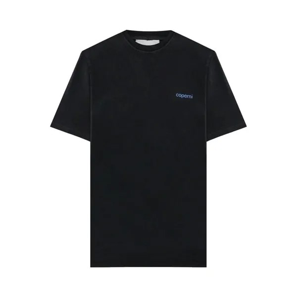 Футболка Coperni Washed Logo Boxy T-shirt, цвет Black/Blue