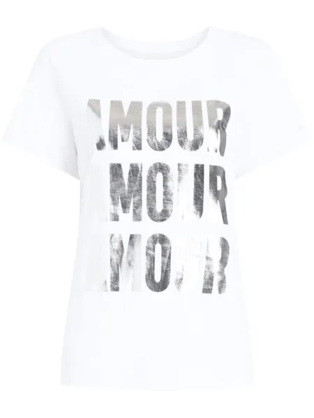 Cinq A Sept футболка Amour Amor Amour, белый