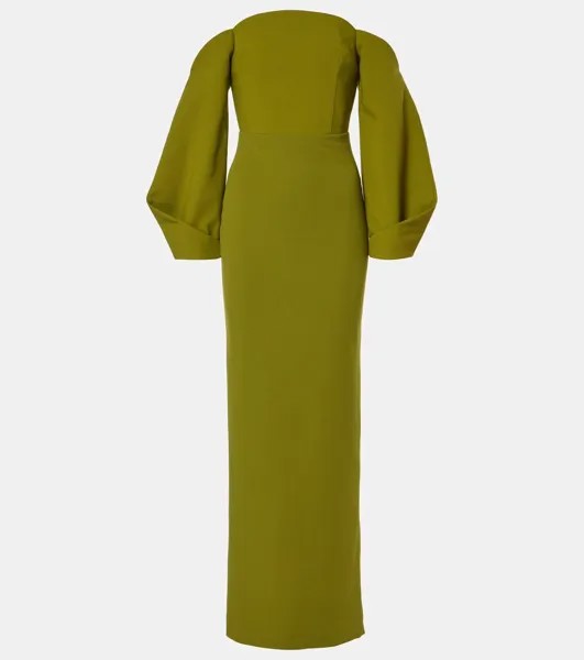 Платье Lotta из крепа с открытыми плечами Solace London, цвет sweet pea green
