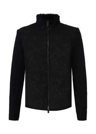 Комбинированная куртка с меховой подкладкой Giorgio Armani
