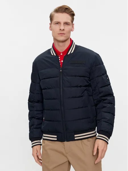 Бомбер стандартного кроя Tommy Hilfiger, синий