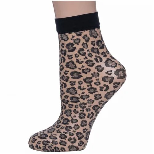 Женские носки Gabriella укороченные, капроновые, 20 den, размер универсальный, мультиколор