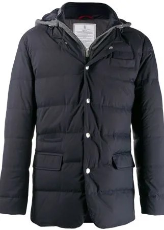 Brunello Cucinelli пуховик с капюшоном