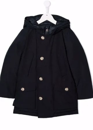 Woolrich Kids плащ на пуговицах