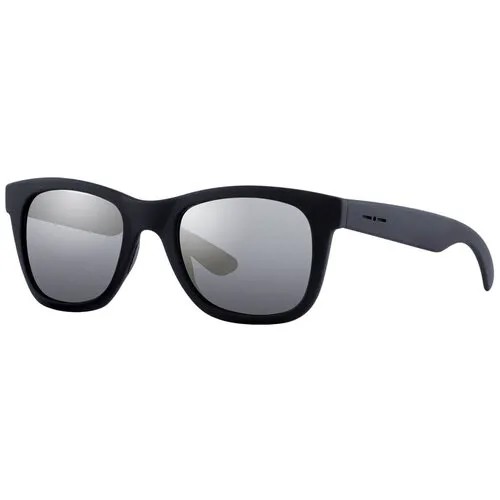 Солнцезащитные очки Italia Independent, вайфареры, оправа: пластик, градиентные, с защитой от УФ, зеркальные, черный