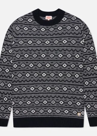 Мужской свитер Armor-Lux Heritage Jacquard Wool Crew Neck, цвет синий, размер M