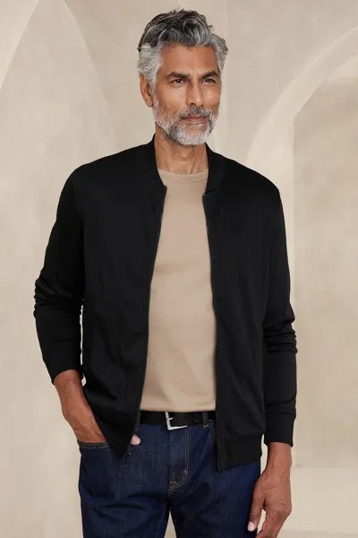 Роскошная куртка на ощупь Banana Republic, черный
