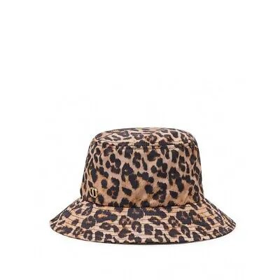 Twinset Beige Black Animalier Bucket Hat Woman