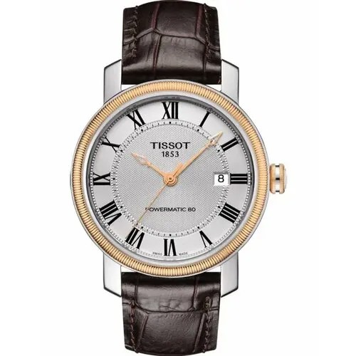 Наручные часы TISSOT T-Classic, коричневый, золотой