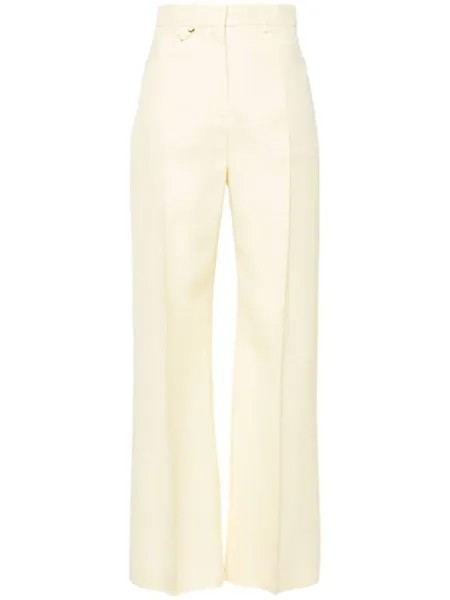 Jacquemus расклешенные брюки Le Pantalon Sauge, желтый