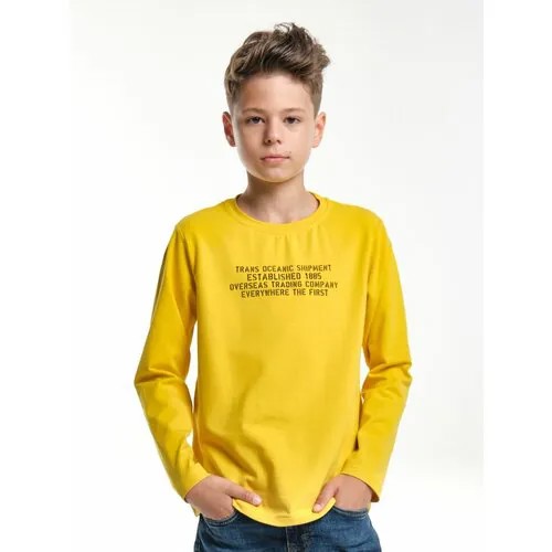 Лонгслив Mini Maxi, размер 128, горчичный
