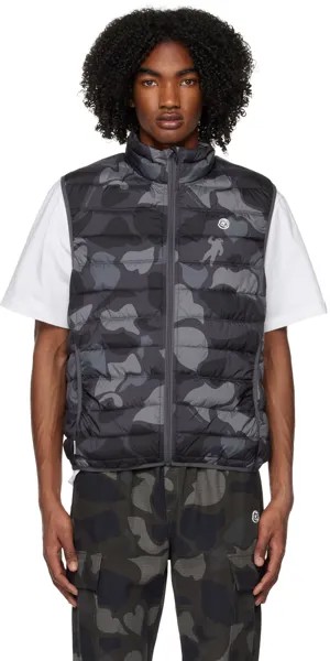 Черный легкий жилет с камуфляжным принтом Billionaire Boys Club