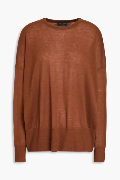 Кашемировый свитер Rag & Bone, коричневый