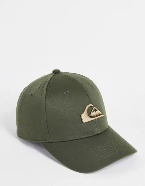 Кепка цвета хаки Quiksilver Decades-Зеленый цвет