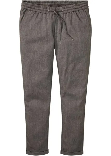 Узкие брюки-чиносы укороченной зауженной длины без застежек Rainbow, серый