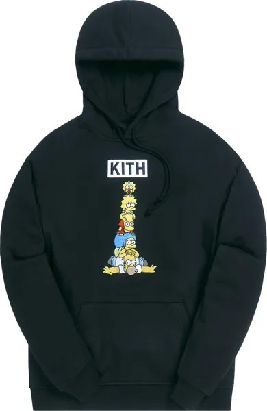 Худи Kith For The Simpsons Family Stack Hoodie 'Black', черный