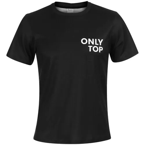 Футболка ONLYTOP, размер 50, черный