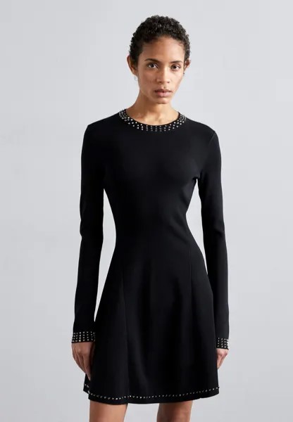 Платье из джерси Robe The Kooples, черный
