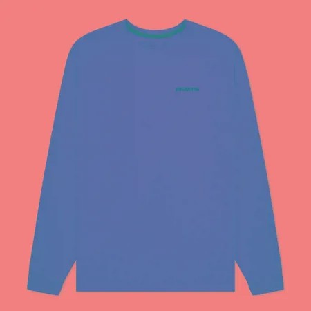 Мужской лонгслив Patagonia P-6 Logo Responsibili-Tee, цвет бордовый, размер M