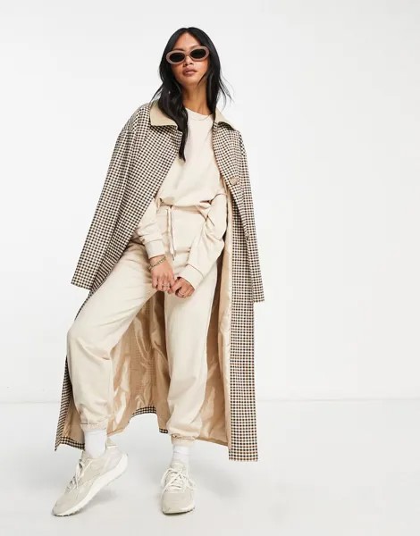 Базовые узкие спортивные штаны овсяного вереска ASOS DESIGN