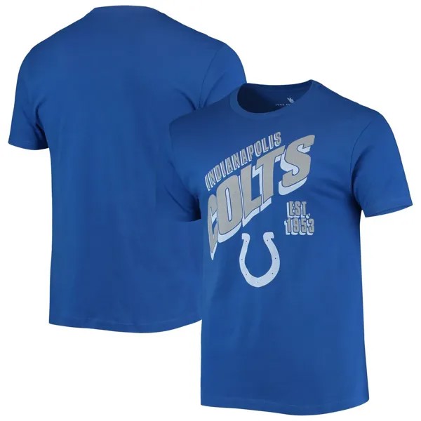 Мужская футболка Junk Food Royal Indianapolis Colts с наклоном