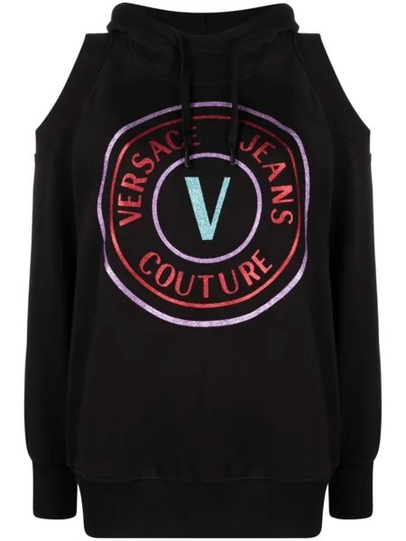 Versace Jeans Couture худи с логотипом, черный