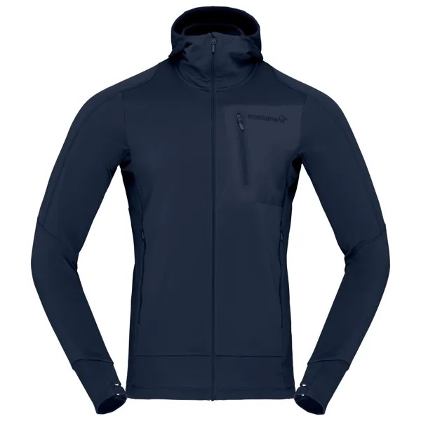 Флисовая жилетка Norrøna Falketind Power Grid Hood, цвет Indigo Night
