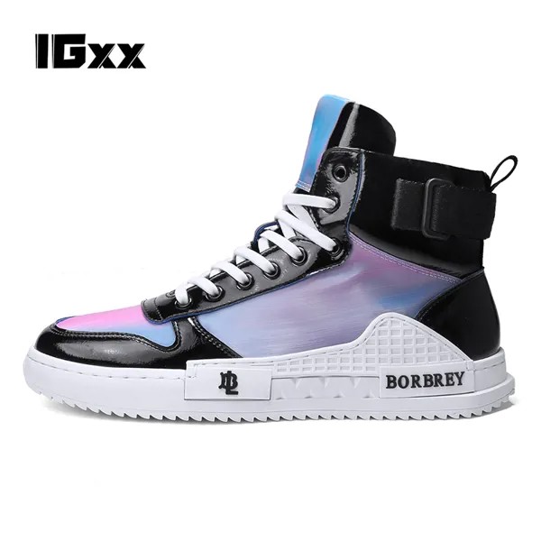 Кроссовки IGxx мужские камуфляжные, Уличная обувь в стиле панк, яркое лицо, модные повседневные универсальные кеды
