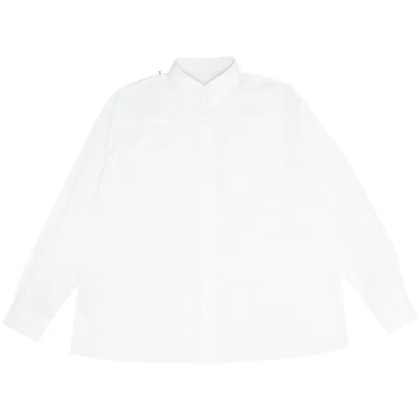 Рубашка из перевернутого поплина MM6 Maison Margiela, цвет Белый