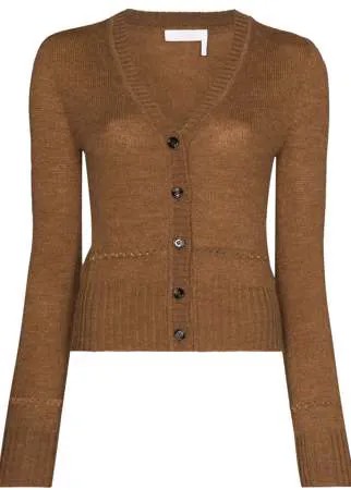 Chloé V-neck knitted cardigan