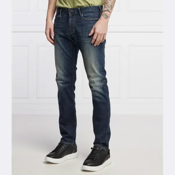 Джинсы узкого кроя j06 Emporio Armani, синий